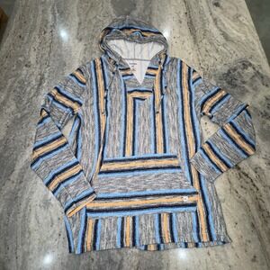 Depart West Men's XL Baja Pullover Hoodie Rasta Light